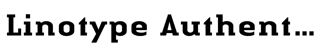 Linotype Authentic Serif Medium
